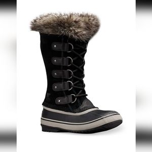 NEW Sorel Joan of Arctic Black Snow Boots sz 6